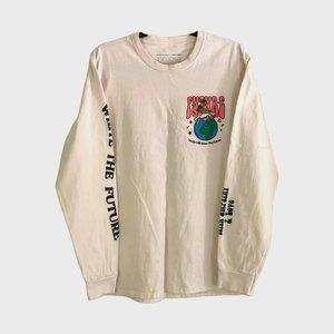 Youth Will Write The Future Long Sleeve Shirt sz L FUTURE IS COLOR - ERWIN HINES